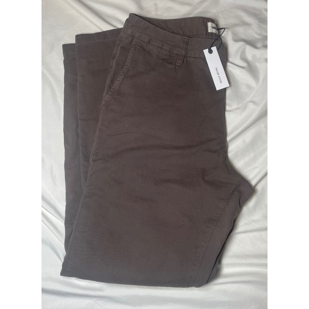 Taylor Stitch Foundation Pant Mens 34 Espresso Brown Organic Cotton Chino NWT
